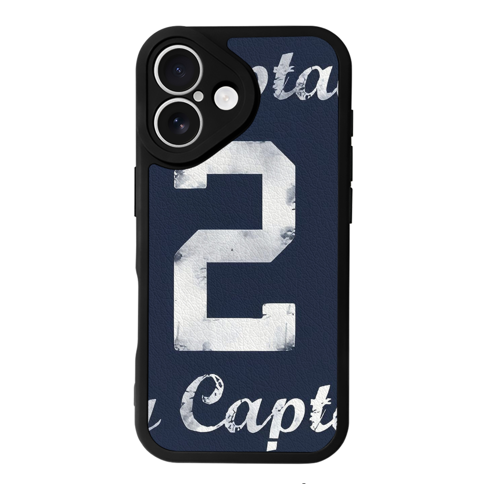 Derek Jeter 25 IPhone 16 Silicone Leather Case – UV Print, Lambskin Texture – Perfect Fit, Wireless Charging Compatible, Scratch Resistant, Precise Cutouts – Stylish Protection For IPhone 16